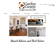 Tablet Screenshot of carefreecarpet.com